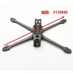 7 Inch 315mm Carbon Fiber Frame Kit with 5.5mm Arm for  HD RC Quadcopter Racing Drone Parts